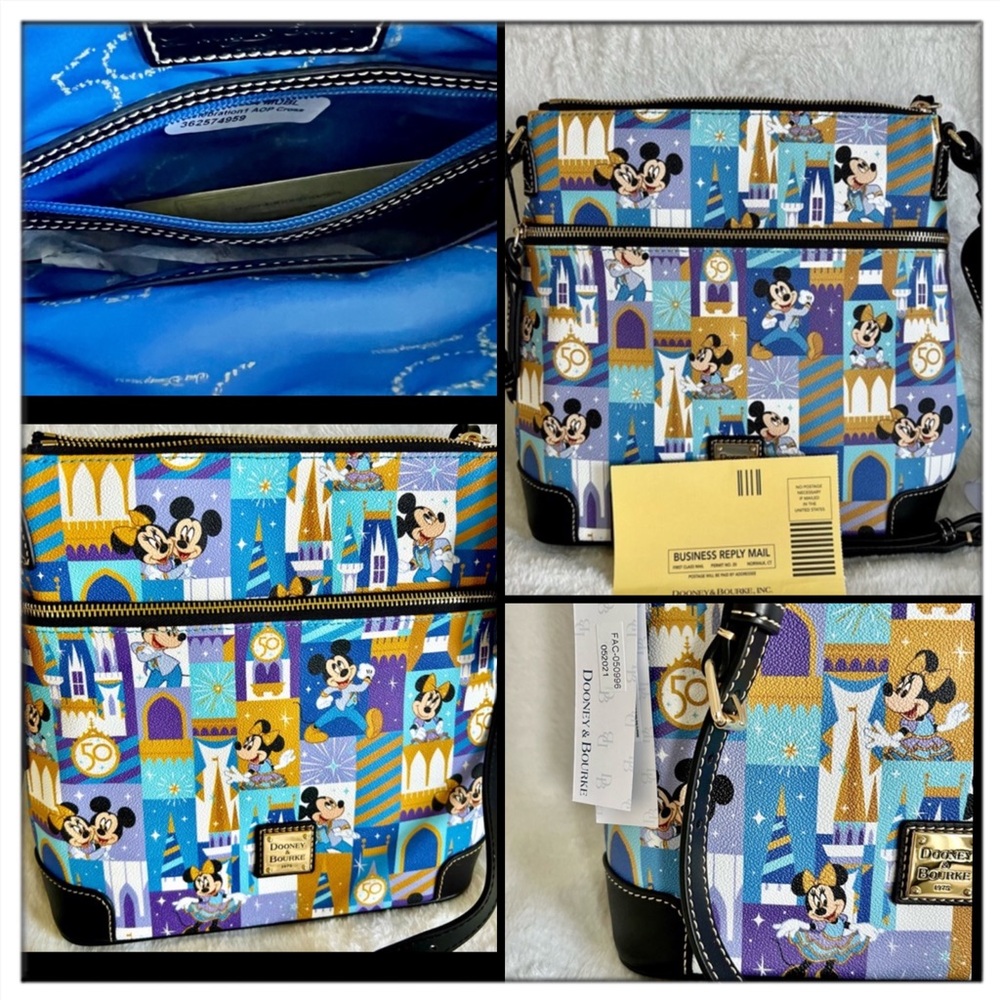 Walt Disney World Dooney & Bourke 50th Anniversary Collection Crossbody NWT
